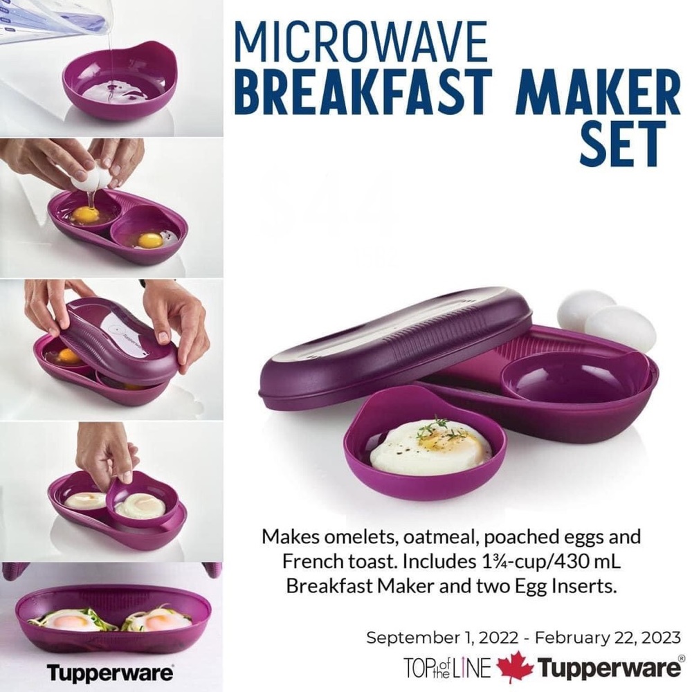 Tupperware microwave breakfast maker